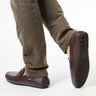 City Loafers in Smooth Leather - Dark Brown - Atlanta Mocassin