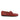 Laces Moccasins in Rustic Leather - Red - Atlanta Mocassin