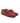 Laces Moccasins in Rustic Leather - Red - Atlanta Mocassin