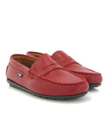Penny Moccasins in Grainy Leather - Red - Atlanta Mocassin