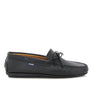 Laces Moccasins in Smooth Leather - Black - Atlanta Mocassin