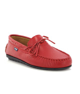 Laces Moccasins in Smooth Leather - Red - Atlanta Mocassin