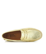 Penny Moccasins in Metallic Leather - Gold - Atlanta Mocassin