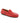 Plain Moccasins in Smooth Leather - Red - Atlanta Mocassin