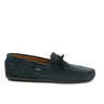 Laces Moccasins in Nubuck Leather - Dark Blue - Atlanta Mocassin