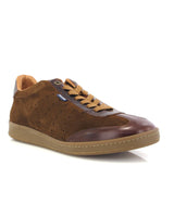 T-Sneakers in Suede and Pull Up Leathers - Camel - Atlanta Mocassin