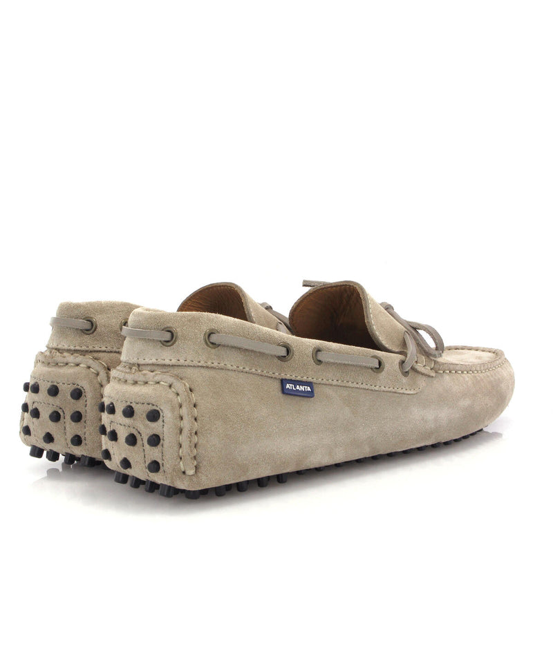 Laces City Drivers in Suede - Natural - Atlanta Mocassin