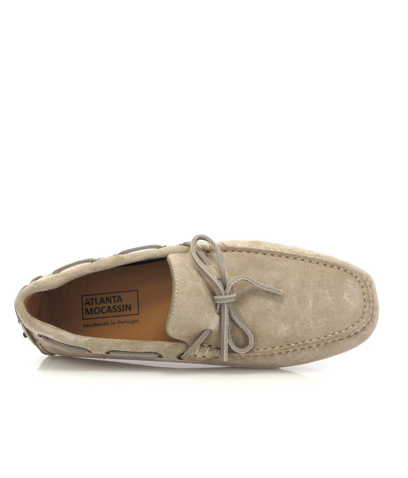 Laces City Drivers in Suede - Natural - Atlanta Mocassin