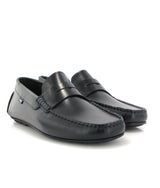 City Loafers in Pull Up Leather - Navy Blue - Atlanta Mocassin