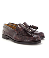 Sarah Tassel Loafers in Shiny Leather - Burgundy - Atlanta Mocassin