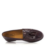 Sarah Tassel Loafers in Shiny Leather - Burgundy - Atlanta Mocassin