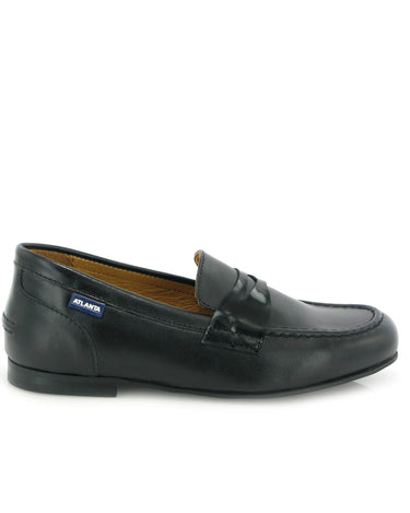 Teresa Penny in Smooth and Patent Leathers - Black - Atlanta Mocassin