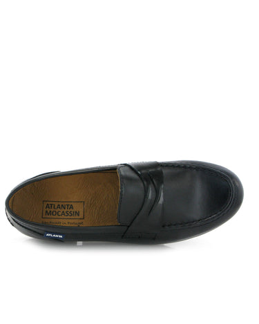 Teresa Penny in Smooth and Patent Leathers - Black - Atlanta Mocassin