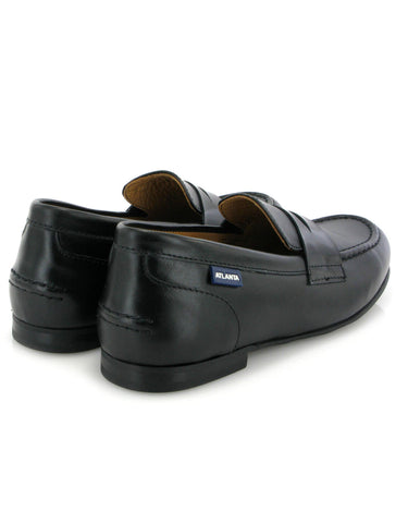 Teresa Penny in Smooth and Patent Leathers - Black - Atlanta Mocassin