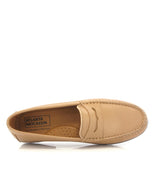 Yoki Loafers in Smooth Leather - Beige - Atlanta Mocassin