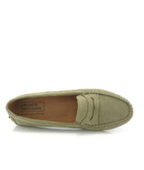 Michele Drivers in Suede - Green Olive - Atlanta Mocassin