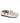 Plain Moccasins in Smooth Leather - White/Red Hearts Print - Atlanta Mocassin