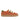Zapatillas 3 Straps en Piel Naranja Efecto Sarga - Atlanta Mocassin