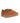 Zapatillas 3 Straps en Piel Naranja Efecto Sarga - Atlanta Mocassin