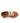 Zapatillas 3 Straps en Piel Naranja Efecto Sarga - Atlanta Mocassin