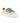 Zapatillas 3 Straps en Piel Estampado Vichy Melocotón - Atlanta Mocassin