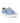 Three Straps Sneakers in Smooth Leather - Print Waves Blue - Atlanta Mocassin
