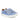 Three Straps Sneakers in Smooth Leather - Print Waves Blue - Atlanta Mocassin