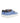 Three Straps Sneakers in Smooth Leather - Print Waves Blue - Atlanta Mocassin
