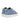 2 Straps Sneakers in Leather - Print Mix Blue - Atlanta Mocassin