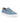 Zapatillas Slip On en Piel Smooth Azul Jeans Bordadas - Atlanta Mocassin