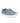 Zapatillas Slip On en Piel Smooth Azul Jeans Bordadas - Atlanta Mocassin