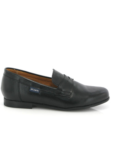 Teresa Penny in Smooth Leather - Black - Atlanta Mocassin