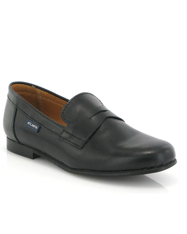 Teresa Penny in Smooth Leather - Black - Atlanta Mocassin