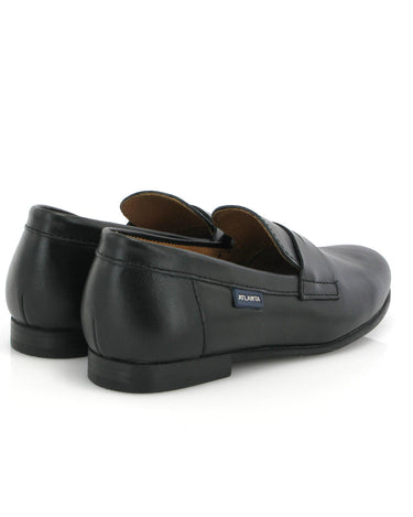 Teresa Penny in Smooth Leather - Black - Atlanta Mocassin