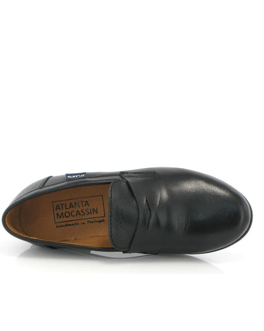 Teresa Penny in Smooth Leather - Black - Atlanta Mocassin