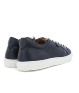Laces Sneakers in Smooth Leather - Dark Blue - Atlanta Mocassin