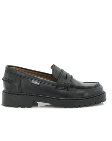 Aurea Penny in Smooth Leather - Black - Atlanta Mocassin