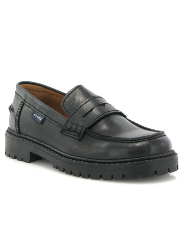 Aurea Penny in Smooth Leather - Black - Atlanta Mocassin