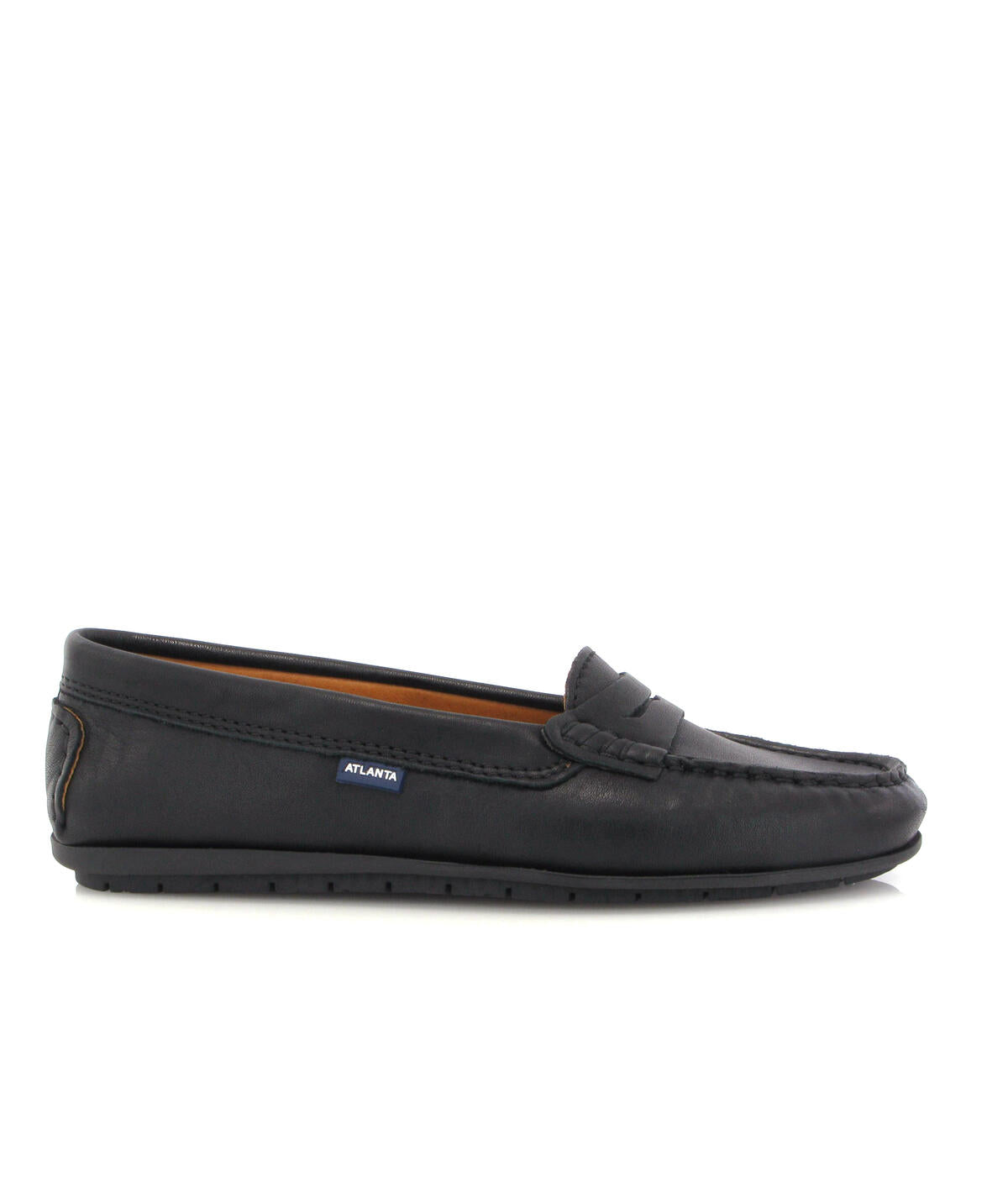 City Moccasins in Soft Nappa - Black - Atlanta Mocassin