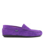 Plain Moccasins in Suede - Purple Viola - Atlanta Mocassin