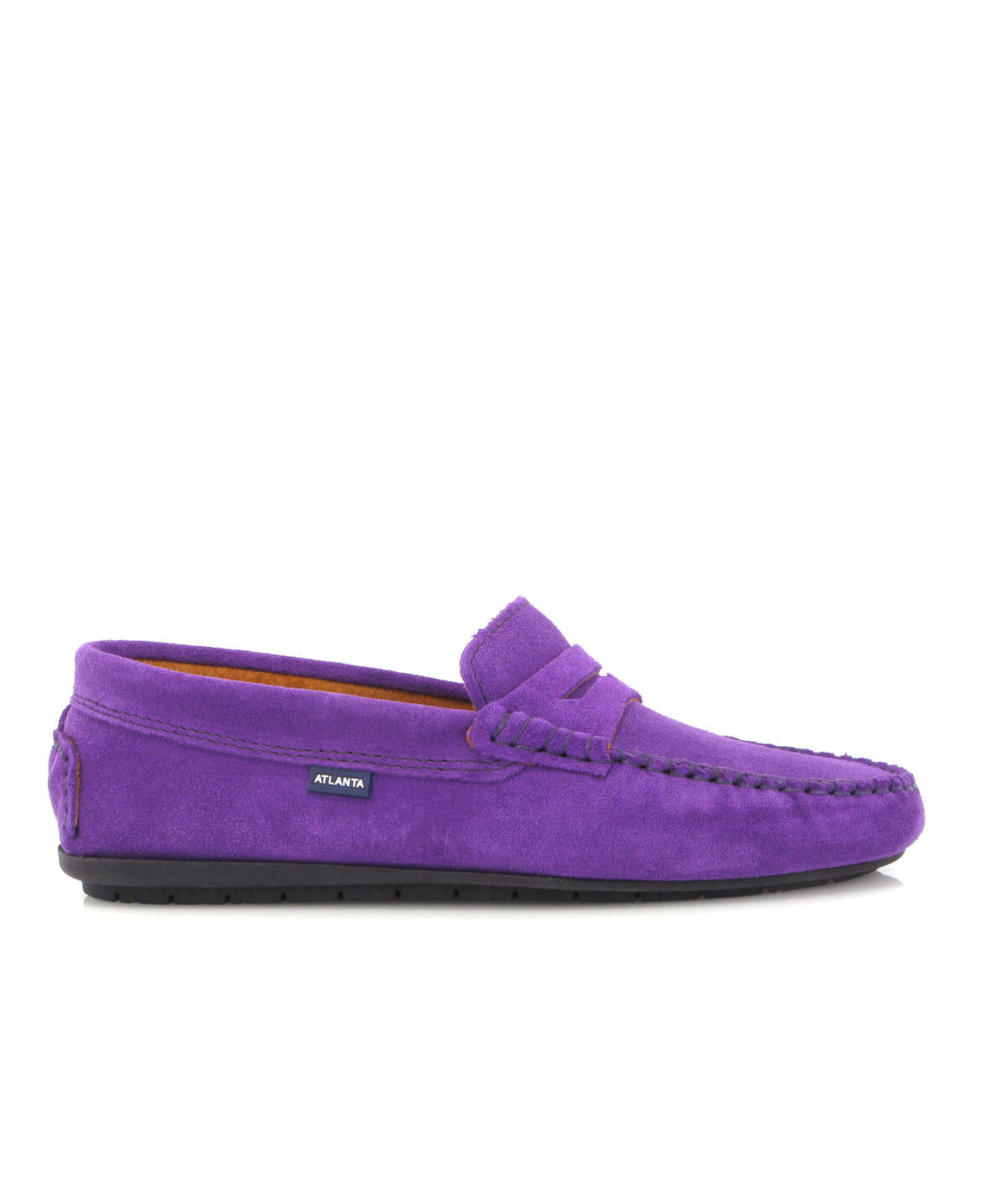 Penny Moccasins in Suede - Purple Viola - Atlanta Mocassin