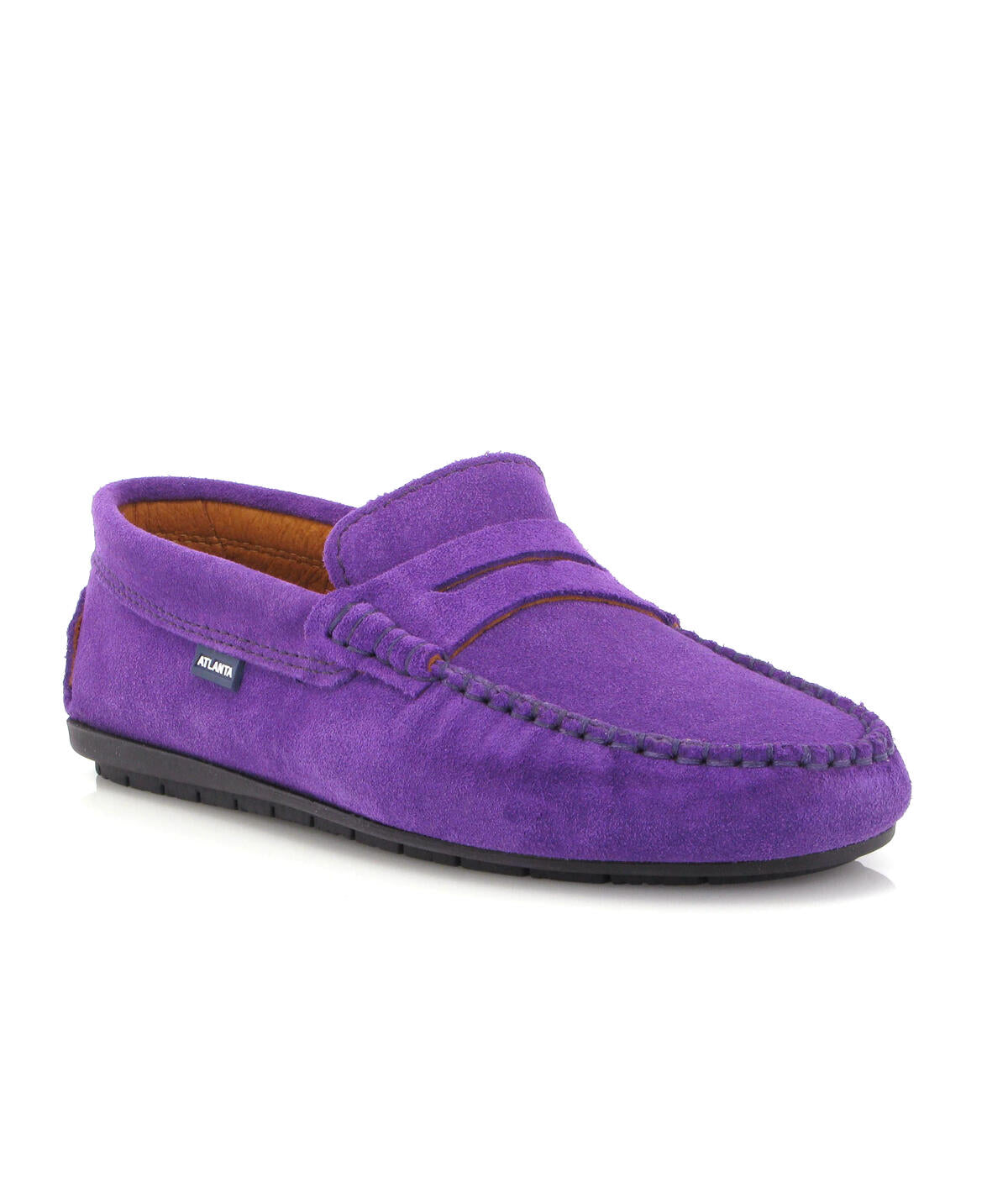 Penny Moccasins in Suede - Purple Viola - Atlanta Mocassin