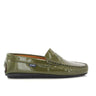 Penny Moccasins in Patent Leather - Green Kaki - Atlanta Mocassin