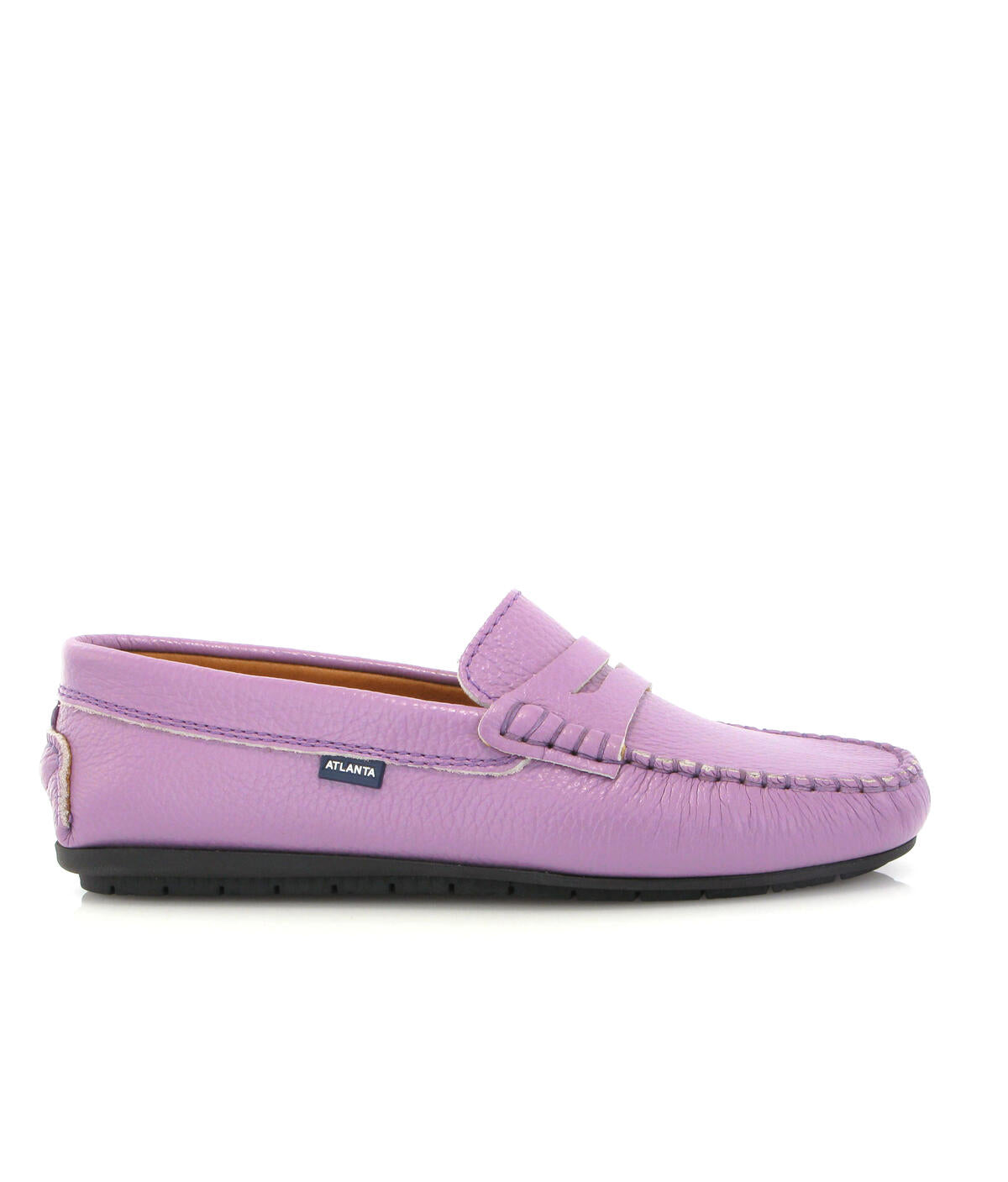 Penny Moccasins in Grainy Leather - Orquidee - Atlanta Mocassin