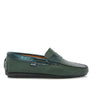 Penny Moccasins in Grainy and Metallic Leathers - Green/Petrol - Atlanta Mocassin