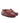 Buckle Moccasins in Soft Shiny Leather - Burgundy - Atlanta Mocassin