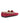 Penny Moccasins in Suede - Red/Watercolor Flowers Print - Atlanta Mocassin