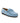 Mocassins com Laço - nobuck azul com prensado - Atlanta Mocassin