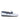 Mocassins com travessão em pele estampada e camurça - Branco e Azul - Atlanta Mocassin