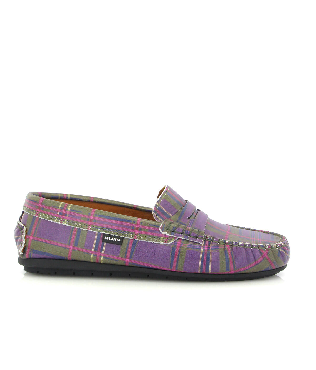 Penny Moccasins in Smooth Leather - Print - Atlanta Mocassin x Tema